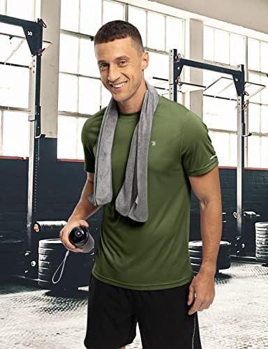 חולצות אימון לגברים TBMPOY חולצות שרוול קצר כושר יבש בכושר לחות חולצות פיתול ריצה חדר כושר ביצועים פעילים חולצות T