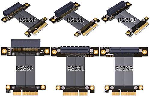 ADT-LINK PCIE 3.0 X4 כבל סיומת 32G/BPS PCI EXPRESS 4X גרפי SSD RAID מאריך המרה מעלה כרטיס אנכי 270 R22SR