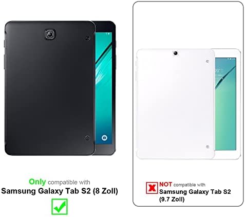 מארז טבליות של Cadorabo תואם ל- Samsung Galaxy Tab S2 SM-T715N / T719N בפטריות בראון-כיסוי הגנה על סגנון ספרים