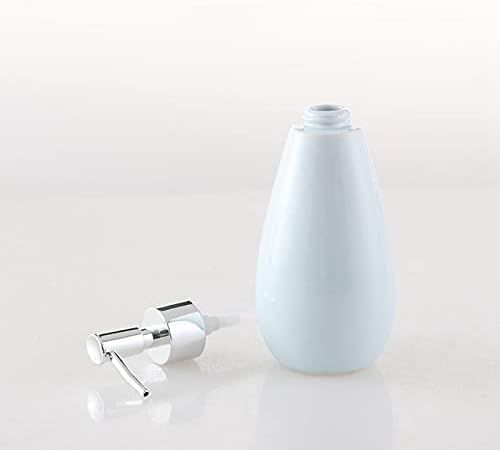 מתקן סבון קרמיקה של Huijie עם משאבה למטבח אמבטיה - 360 מל בקבוק קרם מלא בצבע אחיד, בקבוקי נוזלים ניתנים למילוי ממידה של קישוטי