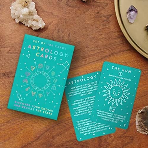100 כרטיסי אסטרולוגיה-מנחה אותך כיצד לקרוא את תרשים האסטרולוגיה שלך ולהבין את המשמעויות הנסתרות שלה.
