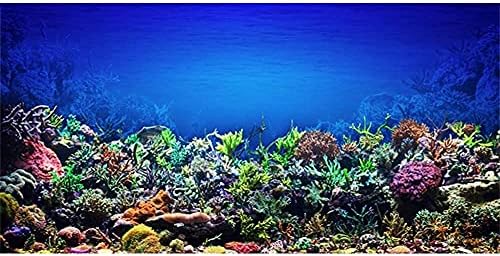 AWERT 36X18 אינץ 'רקע אקווריום אלמוגים אלמוגים מתחת למים מיכל דגים רקע ויניל