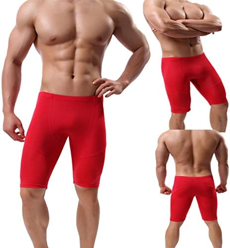 גברים של דחיסת בסיס שכבה מכנסיים קצרים מכנסיים פיתוח גוף יוגה קפריס גרביונים בגד ים