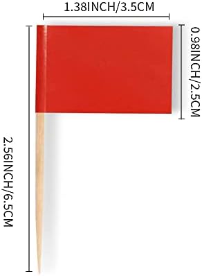 דגלים של קיסם שיניים ריק של Mflagperft דגל סימון דגלים קטנים מיני מקל לקישוטים למסיבות פירות אוכל של קאפקייקס