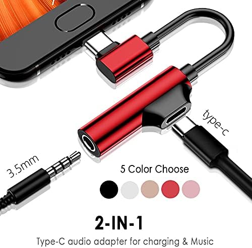 Nizyh USB סוג C עד 3.5 ממ שקע Typec Audio Splitter אוזניות כבל אוזניות AUX 3.5 מתאם מטען תמיכה בטעינה שיחת