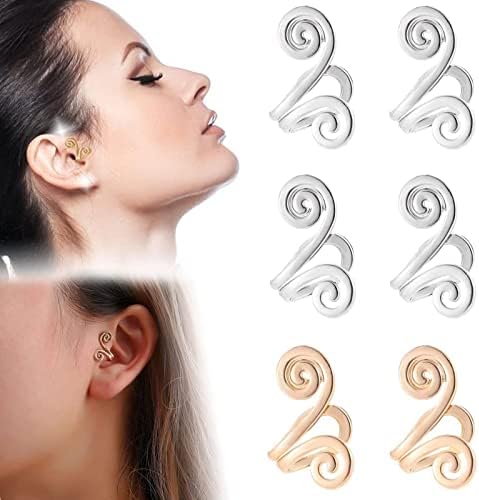 אקופרסורה עגילי אתניז מגנטולוגיה הלימפה, ללא פירסינג אקופרסורה עגילי עבור אובדן אוזן קאף קליפ עבור נשים גברים