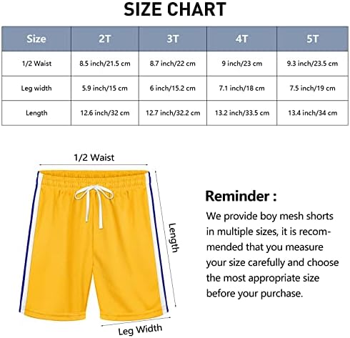 רסינטה 5 חבילה פעוט ילד של רשת מכנסיים קצרים מהיר יבש ביצועים מכנסיים בני ספורט מכנסיים פס כדורסל מכנסיים קצרים