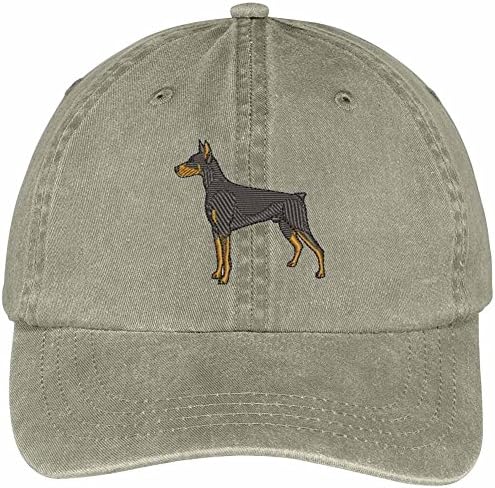 חנות הלבשה אופנתית דוברמן נושא כלב רקום נושא כובע כותנה פרופיל נמוך