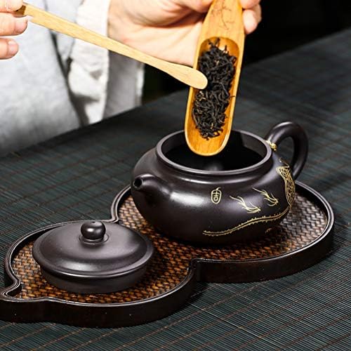 סיר תה Wionc בסגנון סיני בסגנון סגול חרס קומקום קומקום עפרות גולמיות עפרות בוץ שחור עוצב בעבודת יד 320 מל