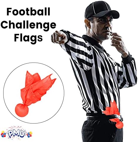 דגלי אתגר הכדורגל של PMU, דגלי זריקת דגלים, דגל עונשין, אוהד ספורט, שופט כדורגל 60746 IE- אדום אתגר דגל אביזר PKG/1