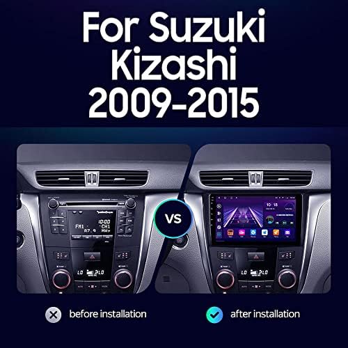 9 אנדרואיד רכב רדיו סטריאו עבור סוזוקי קיזאשי 2009-2015 אוקטה ליבה אנדרואיד 10.0 מסך מגע יחידת ראש תומך ניווט אנדרואיד
