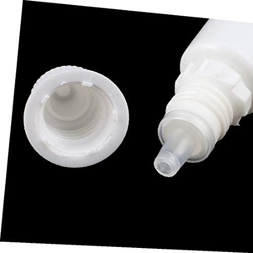 X-DREE 5 מל טפטפת בקבוק פלסטיק טיפת עיניים נוזל נוזל לבן הניתן ללבן ריק (5 מל contagocce bottiglia di plastica