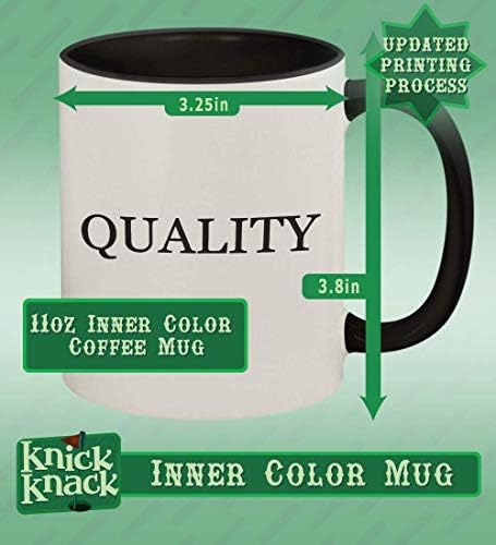 מתנות קישוטים פורץ-11 עוז האשטאג ידית צבעונית קרמיקה ובתוך כוס ספל קפה, שחור