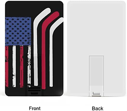 דגל אמריקאי מיוצר עם מקלות הוקי כונן USB 2.0 32G & 64G כרטיס זיכרון נייד לכרטיס מקל למחשב/מחשב נייד
