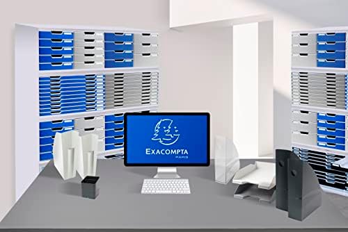Exacompta Office Toolbox Maxi, 270x355x135 ממ, 3 מגירות סגורות - אפור בהיר