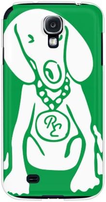 עור שני כלב ירוק X עיצוב לבן על ידי ROTM / עבור Galaxy S4 SC-04E / DOCOMO DSCC4E-PCCL-202-Y182