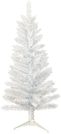 עץ חג מולד מלאכותי 4ft ， עץ אורן חג המולד חומר חומרי אש חומר DIY, הרכבה קלה לקישוט חג מקורה וחיצוני על ידי קדונמינה