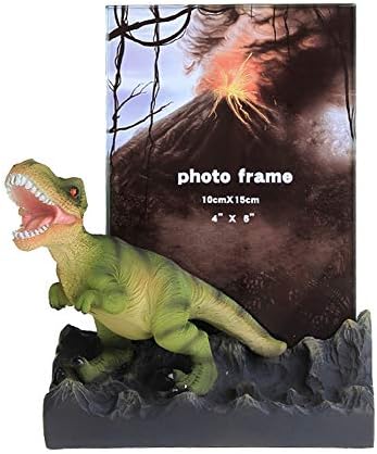 YOUCE DINOSAUR מסגרת תמונה תמונה תצוגה פסל שולחן 4 x 6 Tyrannosaurus rex