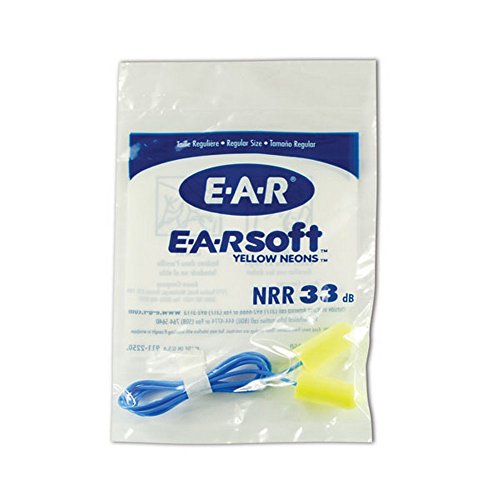 E-A-R לפי 3M 10080529110333 3M 311-1250 E-A-A-SOTT צהוב ניאון חד פעמי אטמי אוזניים, OSFA, כחול, גודל אחד מתאים לכולם