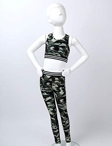 Huimingda's Activewear Sets Sets Crop Top עם חותלות אתלטיות פעילות פעילות