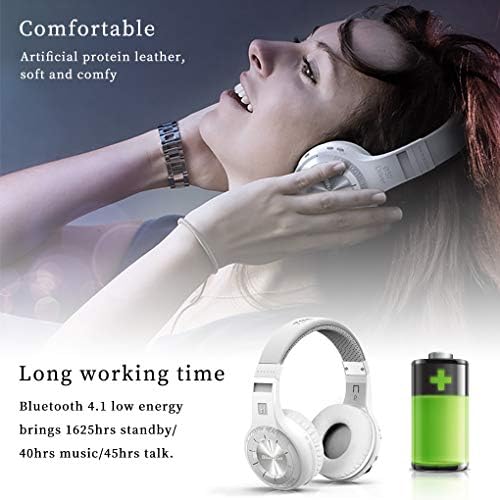 Bluedio Bluetooth 5.0 אוזניות מעל אוזניות אוזניות סטריאו באוזן, אלחוטית וחווטת אוזניות סטריאו על אוזניות