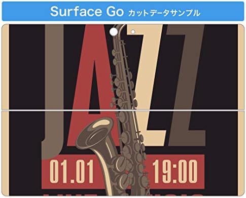 כיסוי מדבקות של Igsticker עבור Microsoft Surface Go/Go 2 אולטרה דק מגן מדבקת גוף עורות 011649 Musics Jazz English