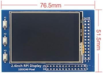 Treedix 2.8 אינץ 'TFT LCD תצוגה SPI ממשק TFT התנגדות מסך מסך מגע מסך צבע עם מחבת מגע תואם ל- Raspberry Pi 4B /3B+