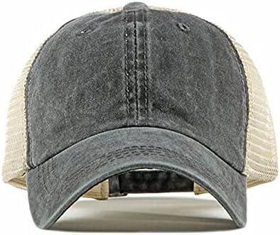 קרוגו גברים של מתכוונן רשת חזרה כובע מעוקל ביל סנאפבק רשת בייסבול כובע רטרו שטף נהג משאית כובע לנשימה שמש כובע
