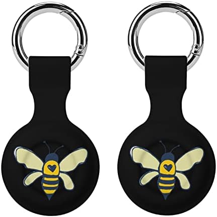 דבורים מודפס סיליקון מקרה עבור תגי אוויר עם מחזיק מפתחות מגן כיסוי אוויר תג מאתר גשש אביזרי מחזיק