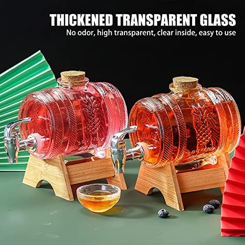 מתקן משקאות זכוכית עם מעמד, 0.26 גלון משקה משקאות מתקן עמד