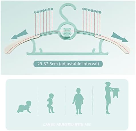 קולבי ארון תינוקות של HGYZE עם 42 סמ מפרידים הניתנים להתאמה אישית למגירת משתלות, מתלה מכנסי תינוקות הניתנים