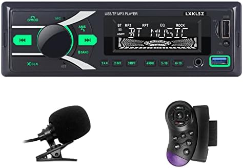 רדיו רדיו אוטומטי סטריאו Bluetooth יחיד DIN LCD רדיו שמע עם בקרת אפליקציה MP3 נגן LXKLSZ תומך בידיים חינם שיחות