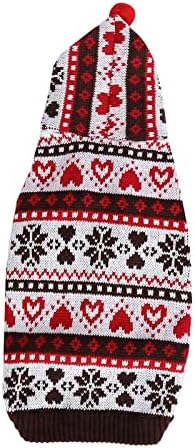 Vefsu כלב חג המולד סוודרים כלבים מחמד סוודרים מצחיקים בגדי חתול שמלות חיות מחמד לכלבים קטנים חתולים xsmall