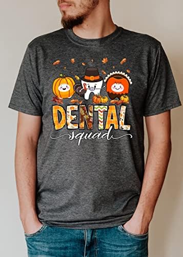 חולצת שיניים של חולצת שיניים, חולצת סתיו של חולצת שיניים, חולצת רופאי שיניים דלעת, מתנה לרופא שיניים, חולצות