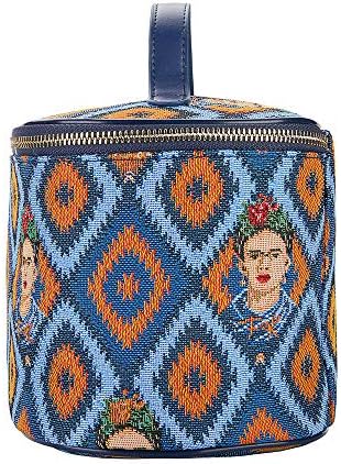 התיק תיקי טואלט שטיחים תיקי מארגן איפור לנשים עם עיצוב אמנות עממית מקסיקנית