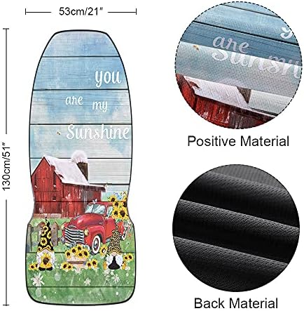 Youngkids Spring Floral Gnome Truck Truck Maet Covers Covers