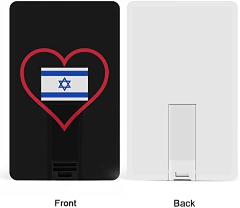 אני אוהב את ישראל כרטיס אשראי אדום, USB פלאש נוהג מזיכרון מותאם אישית מתנות תאגידיות מפתח ומתנות לקידום מכירות 64 גרם