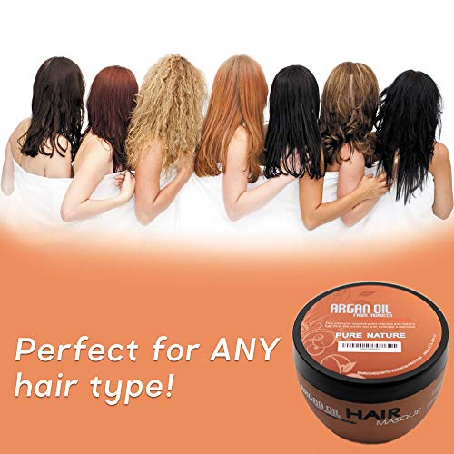 מרוקאי ארגן שמן שמפו שיער מסכת סולפט משלוח-הטוב ביותר עבור פגום , יבש, מתולתל או מקורזל שיער - עיבוי עבור בסדר/דק