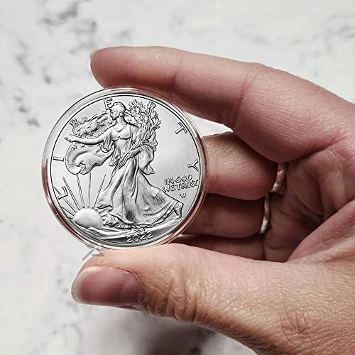 אייר-טייט ה-40 קפסולות מחזיק מטבעות בהתאמה ישירה עבור נשרים כסף אמריקאים & 1 עוז סין כסף פנדה סטרלינג על ידי אונפירגוי