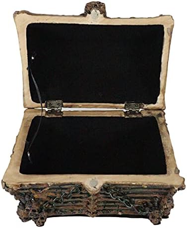 חזהו של איש המת 'של האברוס' פיראט דייווי ג'ונס רדוף גולגולות ועצמות תכשיטים דקורטיביים קופסת סטאש עם צירים בגודל 5.5 אוצר