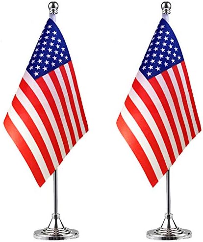 Lovevc ארהב דגל השולחן האמריקני דגל מיני קטן