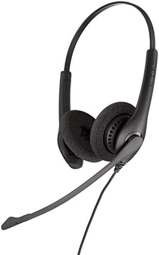 Jabra Biz 1500 Duo - אוזניות קוויות מקוונות מקצועיות של UC UC