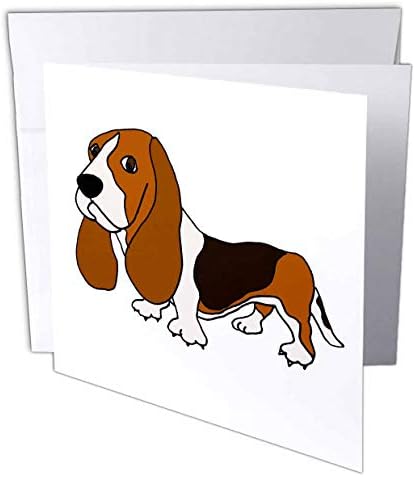 3 רוז מצחיק חמוד באסט כלבם כלב מקורי אמנות קריקטורה-ברכה כרטיס, 6 על ידי 6-אינץ