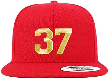 טרנדי הלבשה חנות מספר 37 זהב חוט שטוח ביל סנאפבק בייסבול כובע
