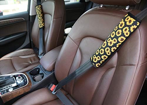 קניית מכונית יוניברסל רכב אוניברסלי מכסה כרית חגורת 2 חבילה רכה בטיחות מכונית בטיחות חגורת בטיחות רצועה