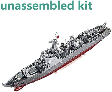 Moudoauer 1/1000 ערכות ספינות מתכת בקנה מידה 052D משחתת 3D דגם מתכת דגם צבאי מודל ספינה ספינה לאוסף