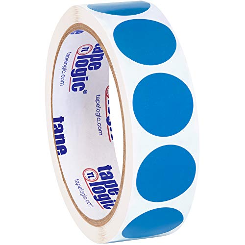Tape Logic® תוויות מעגל מלאי, 1 , כחול כהה, 500/גליל