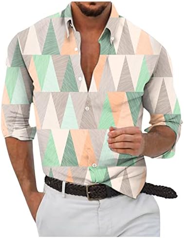 חולצות שרוול ארוך של אייאסו לגברים כפתור הצבעים של הצבעון למטה חולצה צווארון חולצה בתוספת חולצת התאמה רגילה