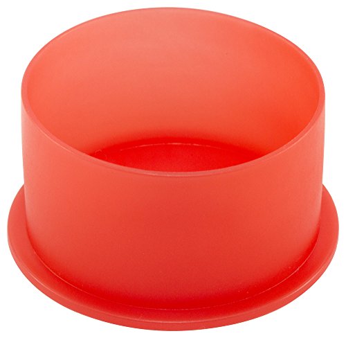 Caplugs qpn24q1 דחיפה מפלסטיק כובע NPT לכובע גודל חוט 1-1/2 PN-24, PE-LD, לחוט כובע גודל 1-1/2, אדום