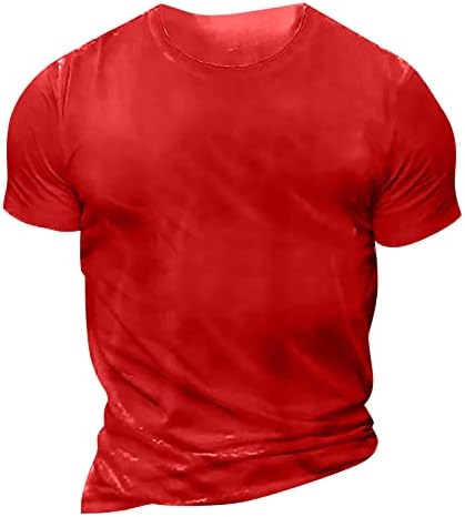 חולצת טריקו לגברים טקסט גרפי תלת מימד דפוס רחוב כפתור שרוול קצר מזדמן למטה בגדים מודפסים בסיסי